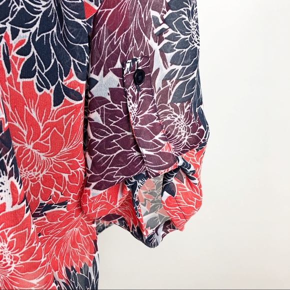 Vincenté | Sheer Floral Blouse | 3x - Picture 7 of 8